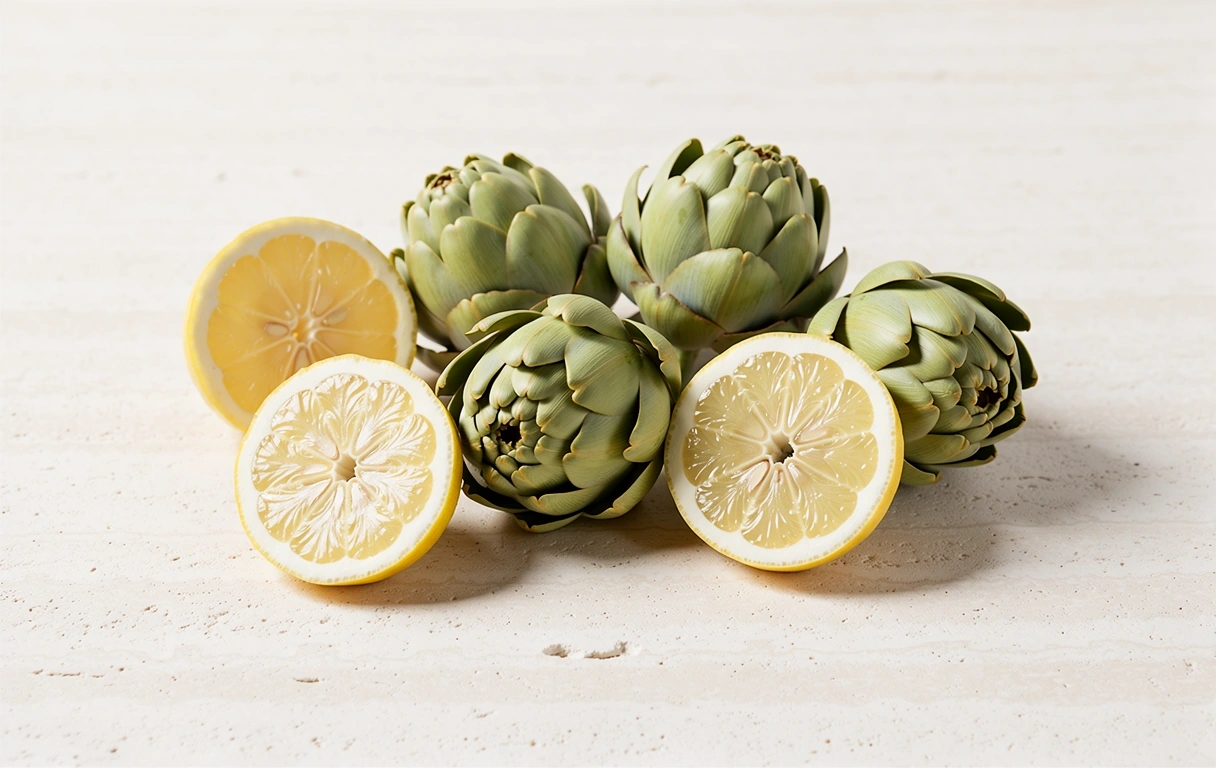 Frische Zutaten auf einer hochwertigen Arbeitsplatte